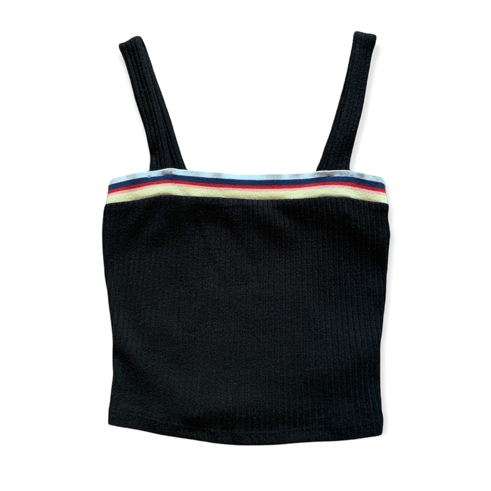 Forever 21 Black Ribbed Tank Top🌈🖤